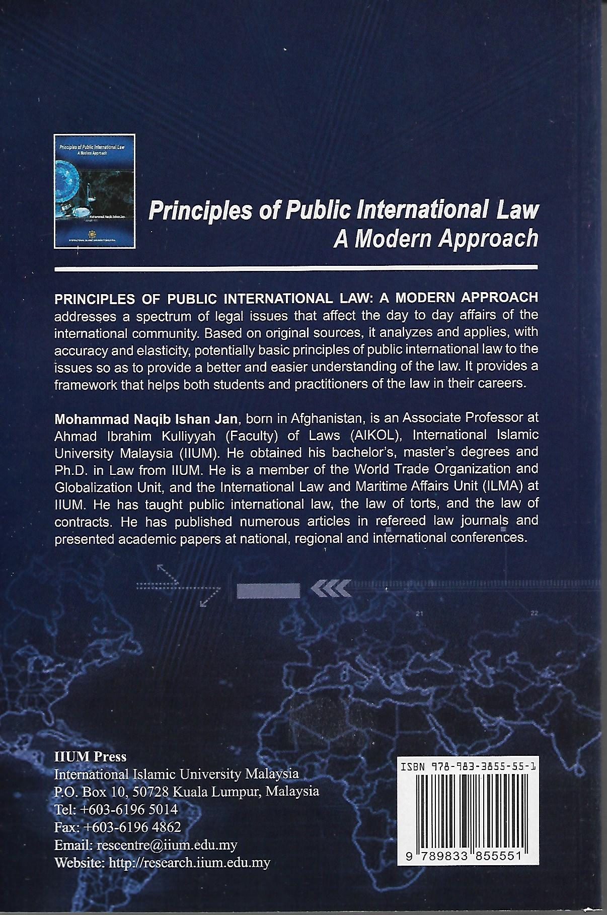 Principles of Public International Law : A Modern Approach