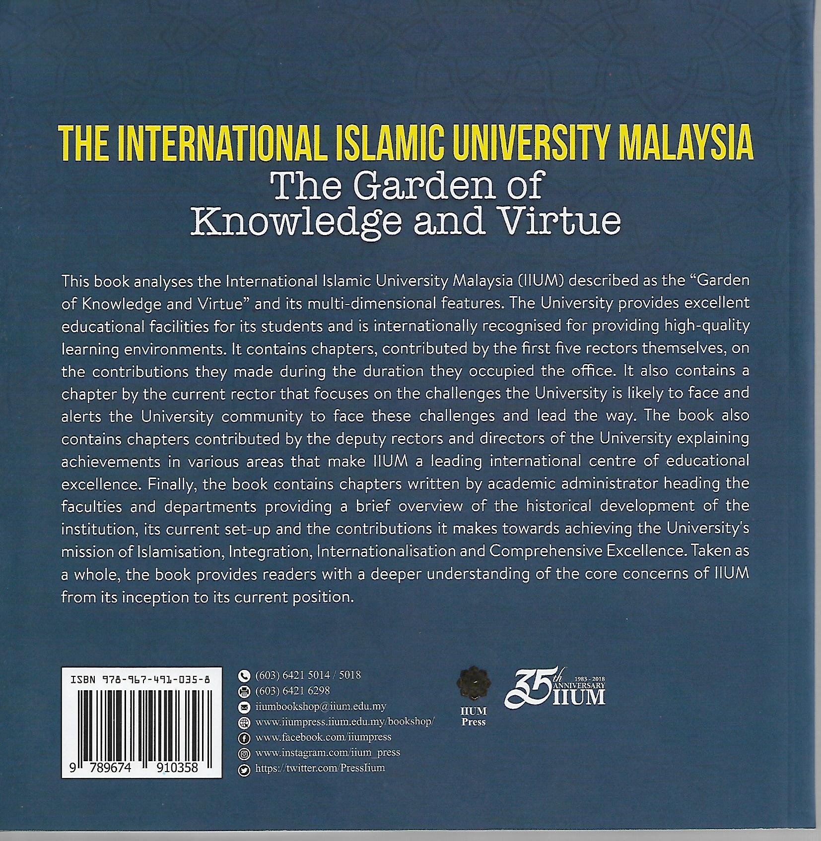 IIUM The Garden Of Knowledge And Virtue (Soft Cover)