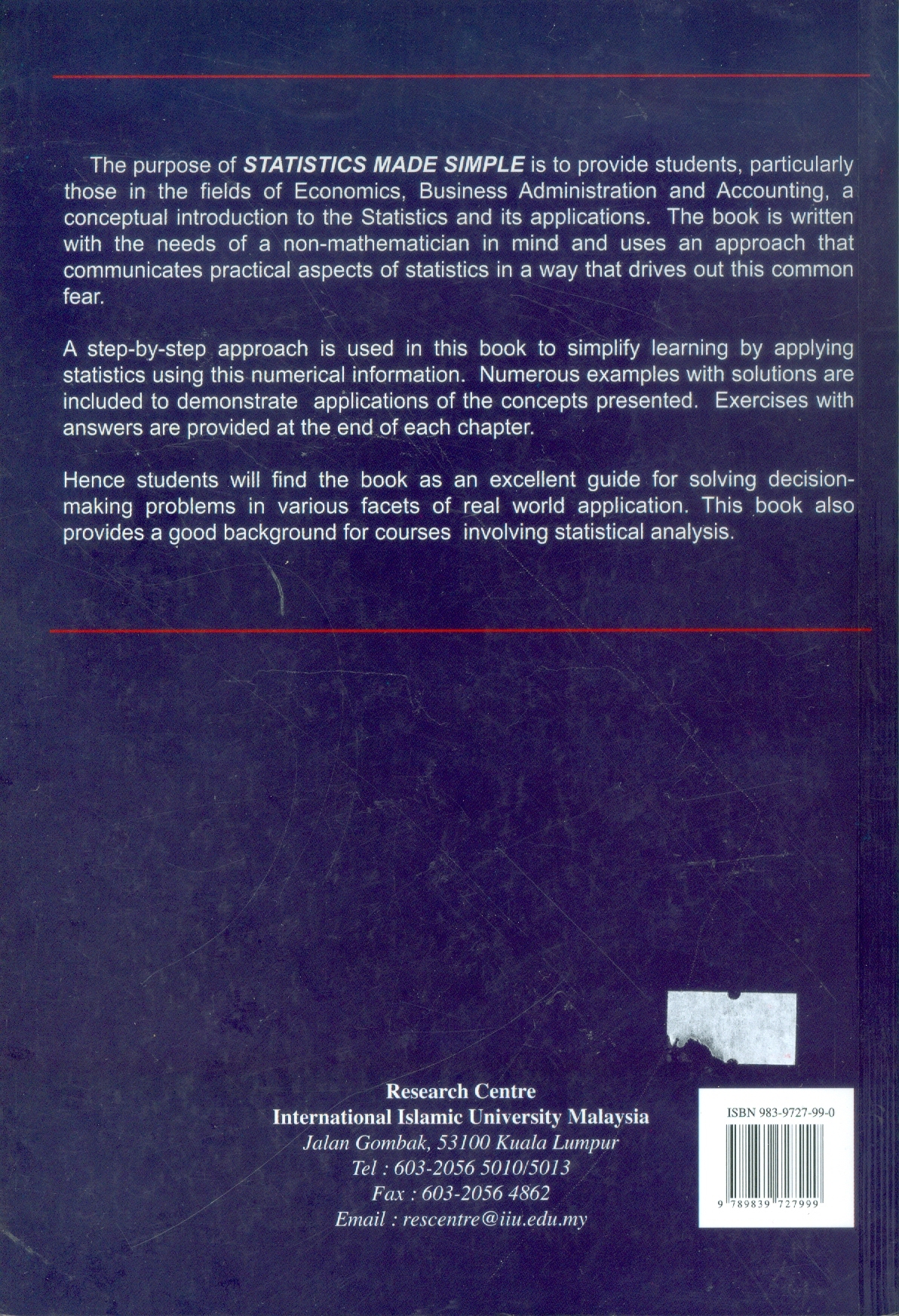 Statistics Made Ridiculously Simple Statistics Made Simple