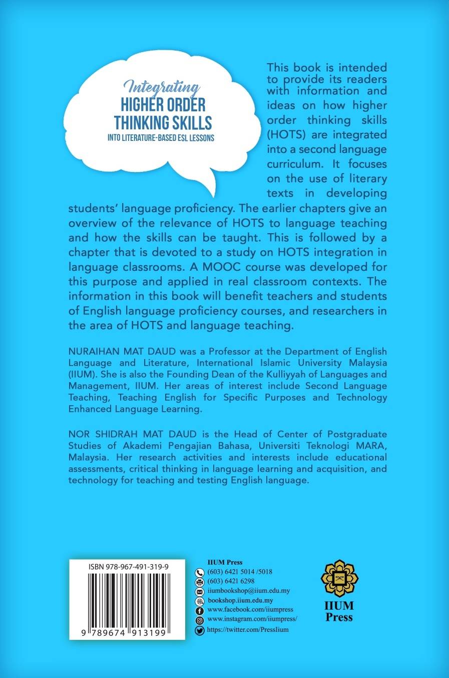 Integrating Higher Order Thinking Skills (HOTS) into Literature 